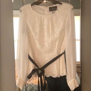 White lace blouse